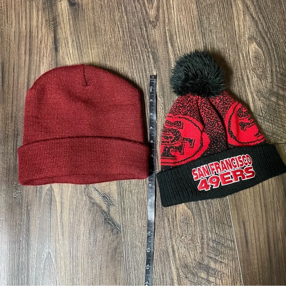 49ers beanie set of 2 San Francisco NFL kids youth